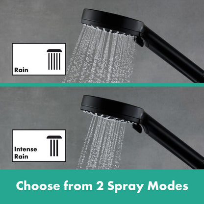 Hansgrohe Vernis Shape 240 EcoSmart Thermostatic Shower System Matt Black