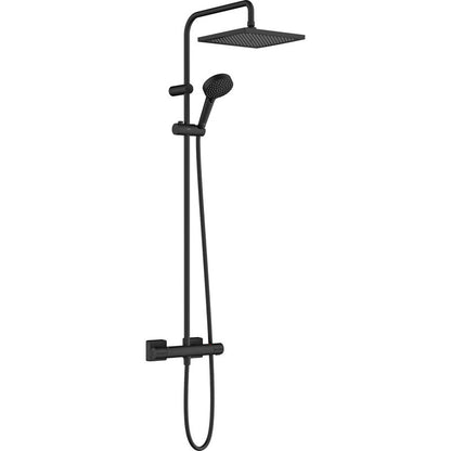 Hansgrohe Vernis Shape 240 EcoSmart Thermostatic Shower System Matt Black