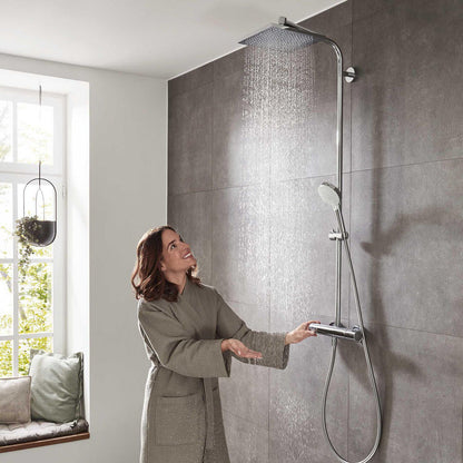 Hansgrohe Crometta E 240 EcoSmart Thermostatic Shower System Chrome