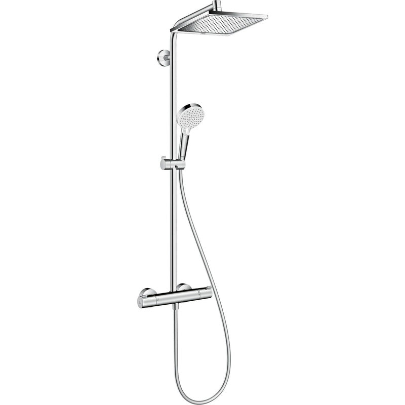 Hansgrohe Crometta E 240 EcoSmart Thermostatic Shower System Chrome