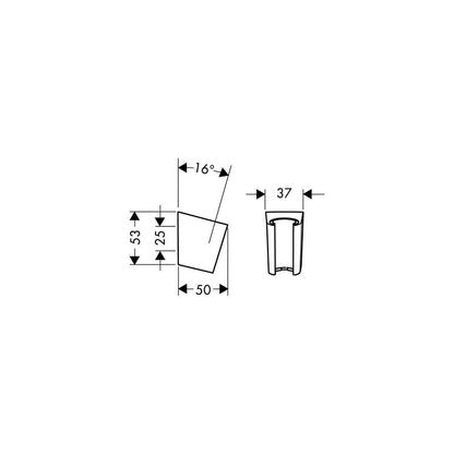 Hansgrohe Porter S Handheld Shower Holder Matt Black