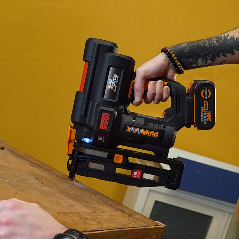 Worx Nitro 20V 16 Gauge Finish Nailer Body Only
