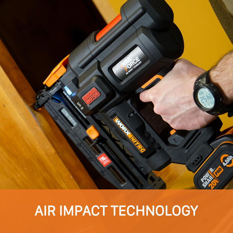 Worx Nitro 20V 16 Gauge Finish Nailer Body Only