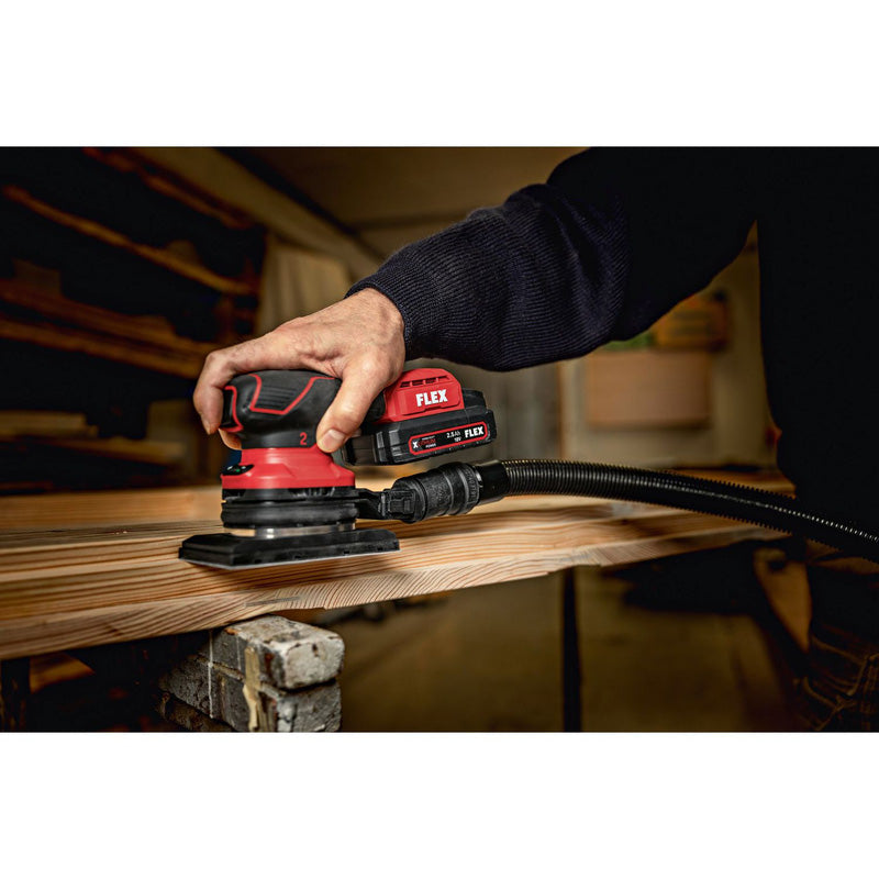 FLEX 18V OSE-2-80 Brushless Random Orbital Sander 2 x 2.5Ah