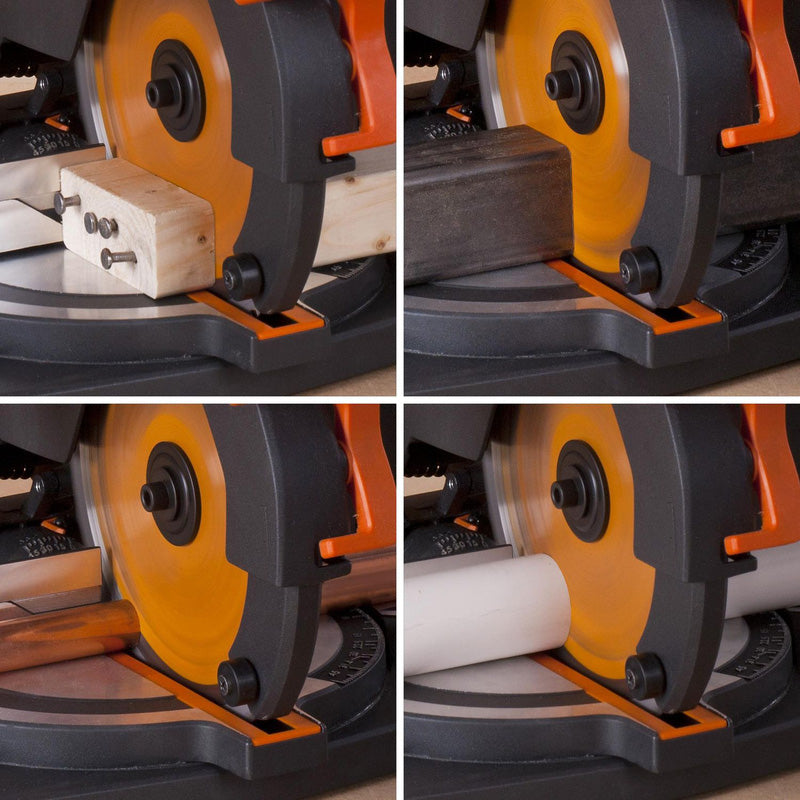 Evolution TSR210CMS 210mm Multi-Material Compound Mitre Saw 240V