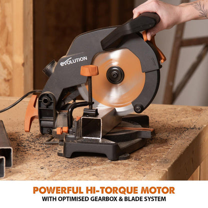 Evolution TSR210CMS 210mm Multi-Material Compound Mitre Saw 240V