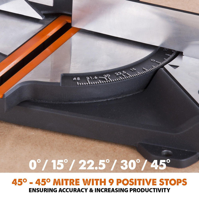 Evolution TSR210CMS 210mm Multi-Material Compound Mitre Saw 240V