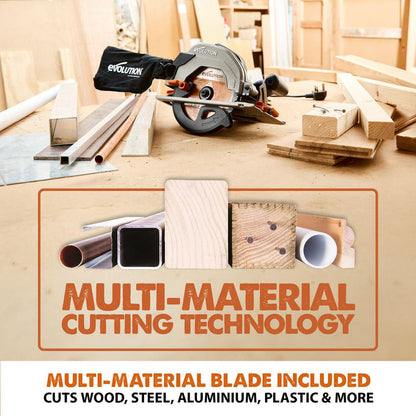 Evolution TSR165CCS Multi Material Circular Saw 165mm 240V