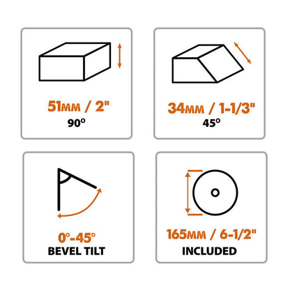 Evolution TSR165CCS Multi Material Circular Saw 165mm 240V