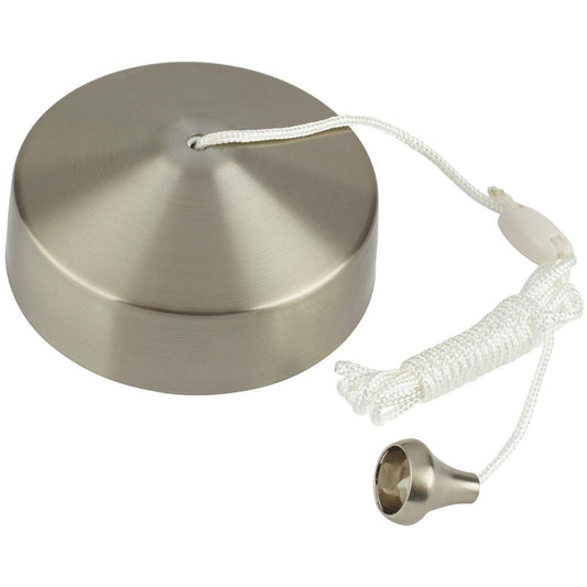 Wessex Ceiling Pull Cord Switch Brushed Steel