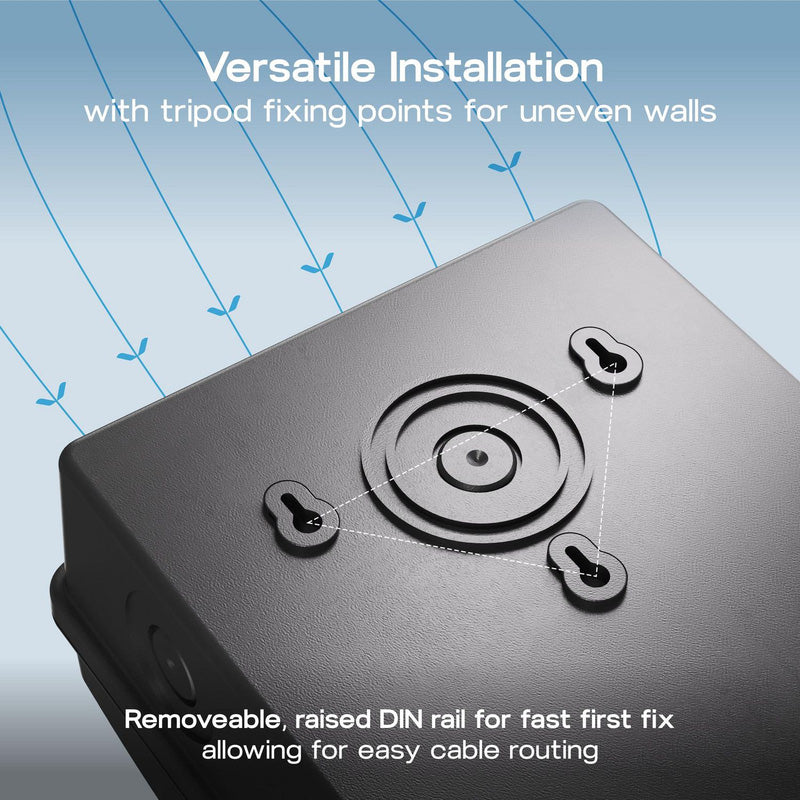 BG Sync Energy EV Charger Populated Consumer Unit 5 Way IP65 100A Main Switch 40A MCB Type 2 SPD