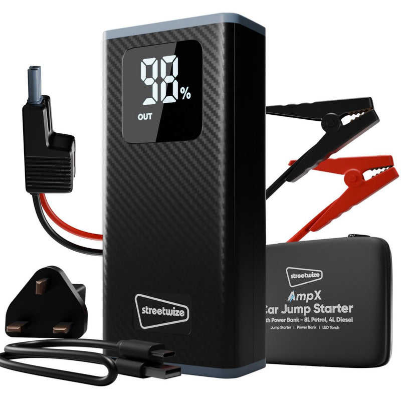 Streetwize Power Bank with Jump Starter 8L Petrol / 4L Diesel