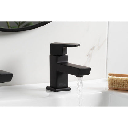 Bristan Cobalt Basin Pillar Taps Black