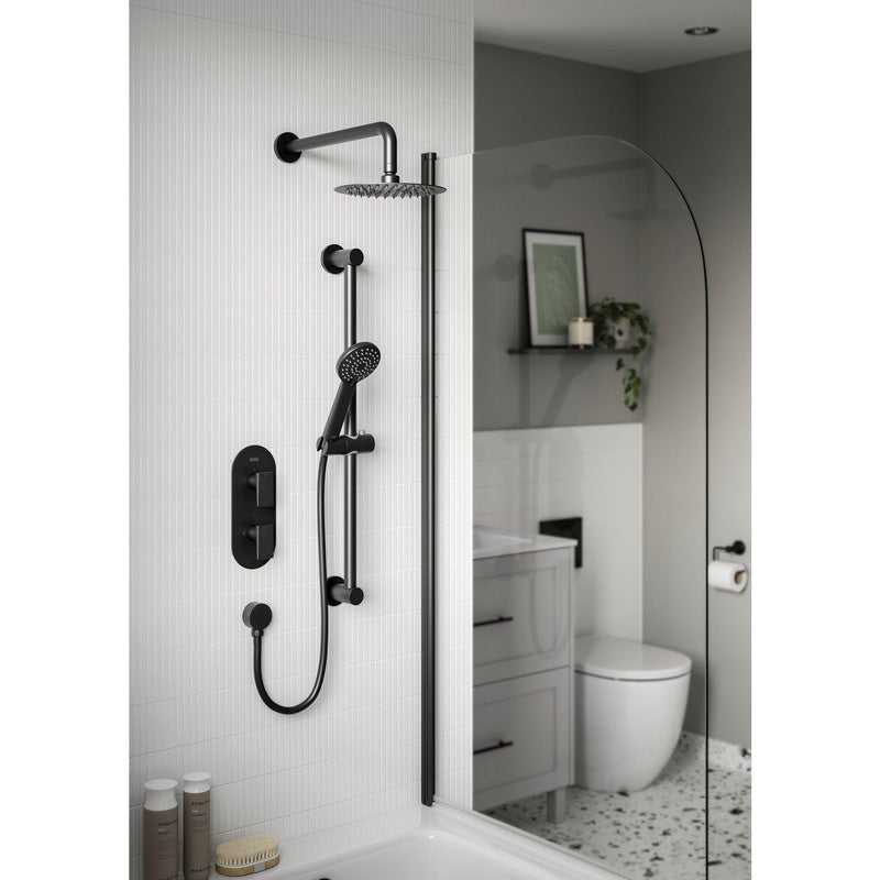 Bristan Frammento Concealed Dual Control Shower Pack Black