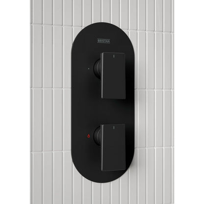 Bristan Frammento Concealed Dual Control Shower Pack Black