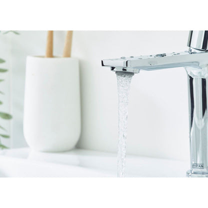 Bristan Frammento Eco Start Basin Mixer with Clicker Waste Chrome