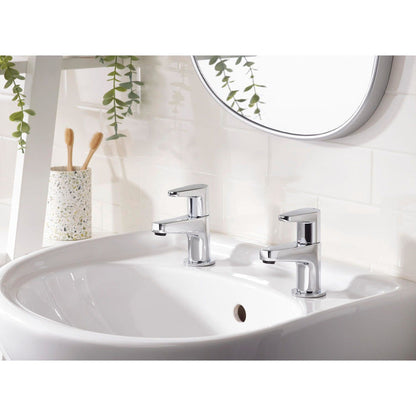 Bristan Quest Basin Taps Chrome