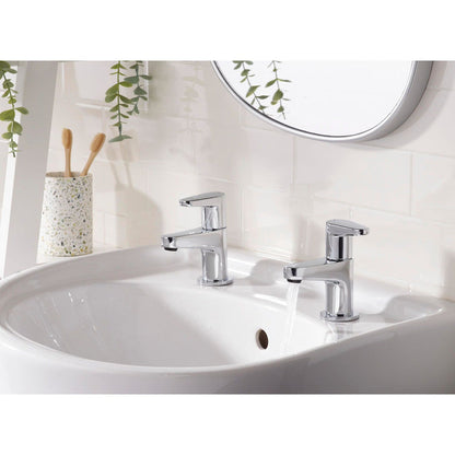 Bristan Quest Basin Taps Chrome