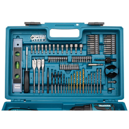 Makita DHP490SFX2 18V Brushless Combi Drill and 101 Piece Accessory Set 1 x 3.0Ah