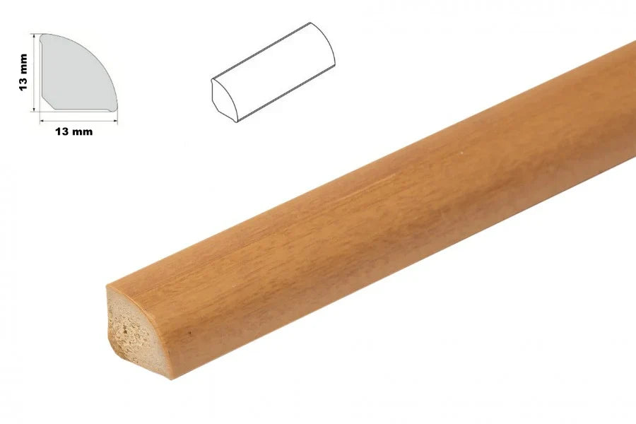 Decorative Flooring Window Edge Beading Worktop Strip uPVC 13mm Quadrant Trim Moulding