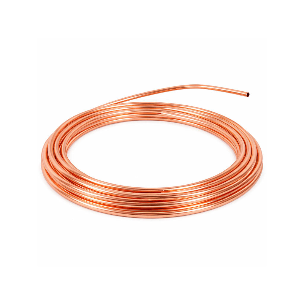 microbore copper pipe coil 10m length for radiator connections