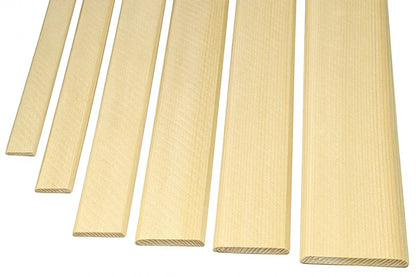 Pine Wood Flat Trim Moulding Beading Natural Flat Bar