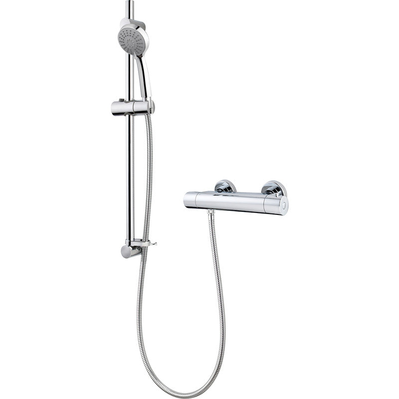 Round Bar Mixer Shower – Stylish Thermostatic Control for Easy Bathing
