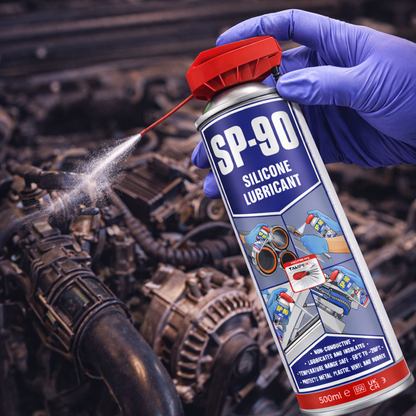 Silicone Lubricant 500ml – Long-Lasting Spray for Rubber & Plastic